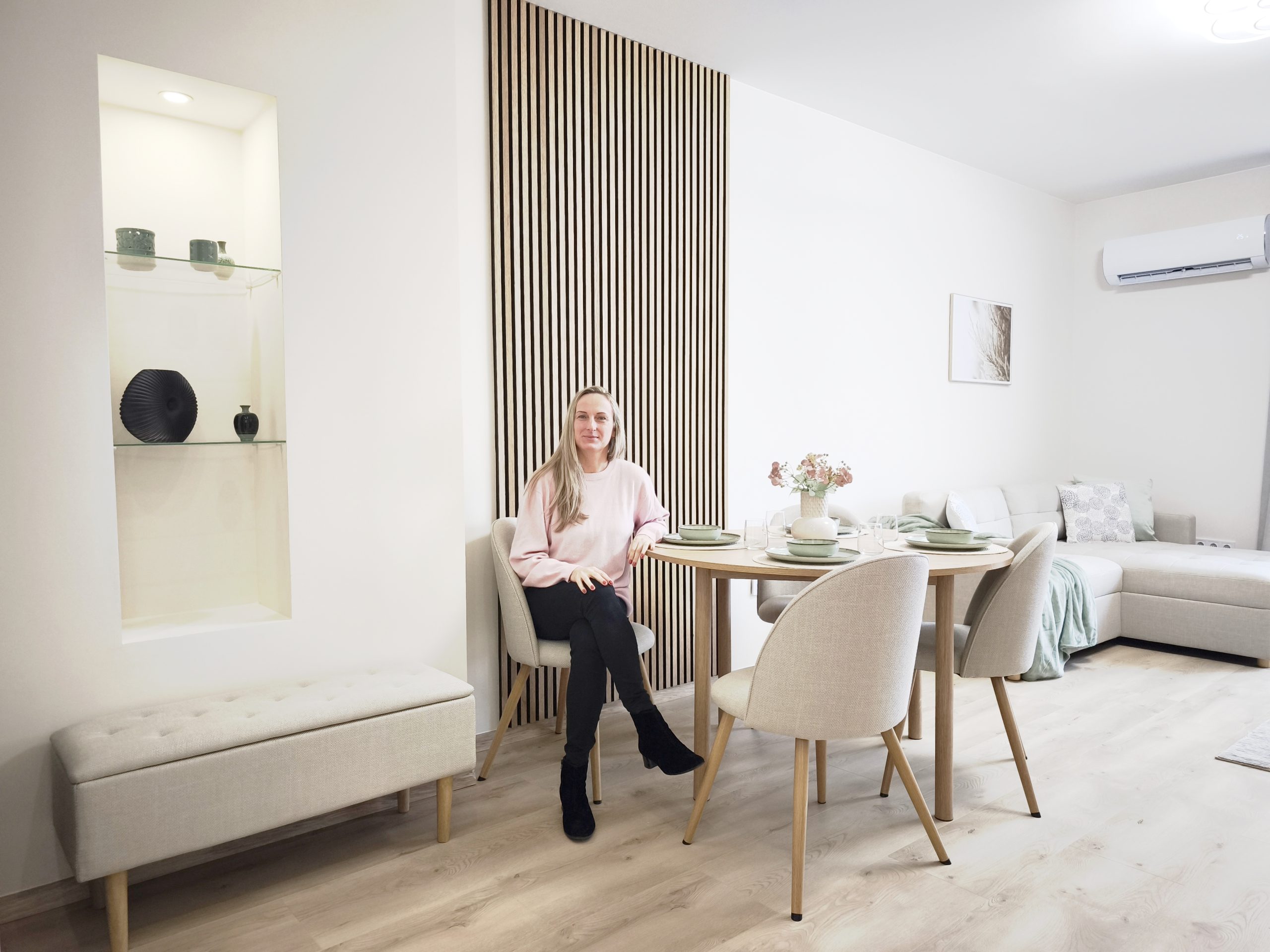 Lakótér home staging után